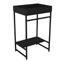 Gabinete Banheiro Ferro Iron Black 60x45cm Cuba Rennes Preto Fosco - 1
