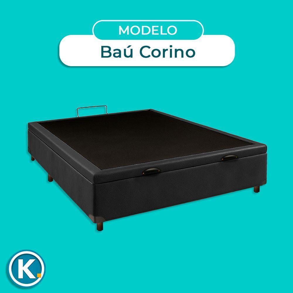 Cama Box Bau Casal Blindado Nature Preto 138x188 - 5