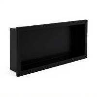 Nicho Para Banheiro Pedra 37x97cm Preto Fosco - 1