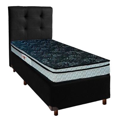 Kit Cama Box + Cabeceira + Colchão Solteiro D28 - Conforto - Paropas