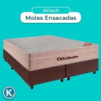 Colchão Queen Molas Ensacadas + Box Marrom - Airtech Ortobom - 4