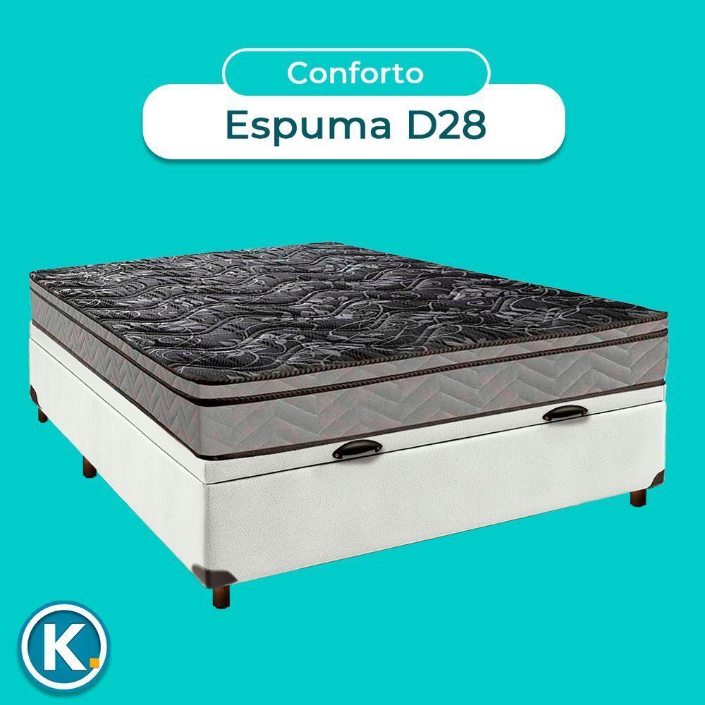 Cama + Bau Blindado E Colchão D28 Casal - Conforto Paropas - 2