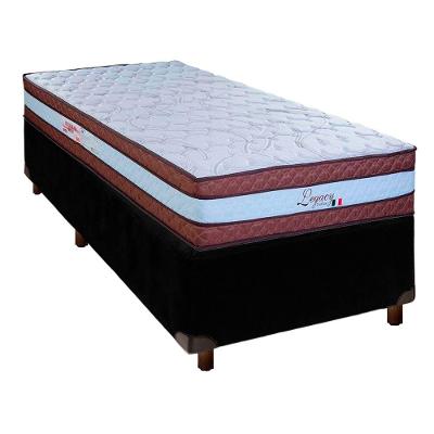 Cama Box + Colchão Solteiro Molas Ensacadas Legaccy Paropas