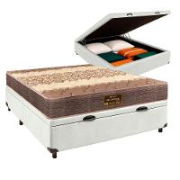 Conjunto Cama Box Bau Blindado Casal + Colchão D26 Ortophedic Sankonfort - 1