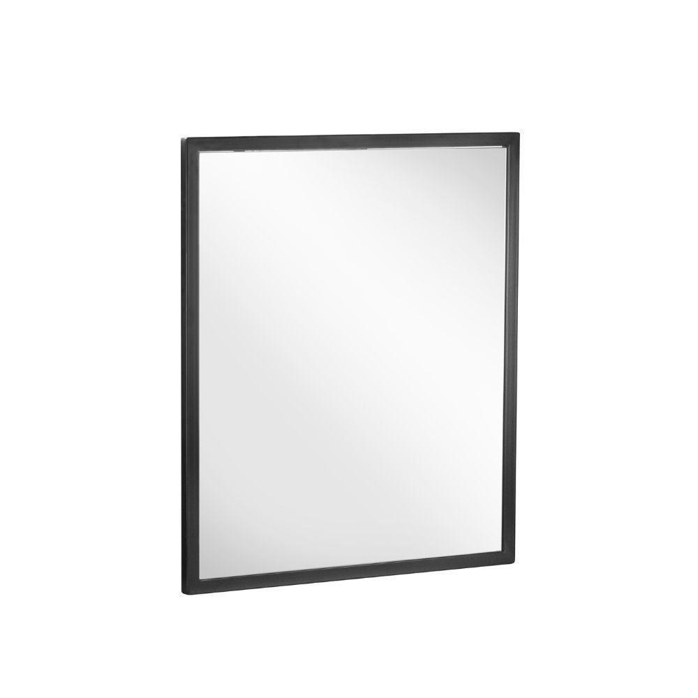 Espelheira Iron 64x55 Cm Preto Fosco - 1