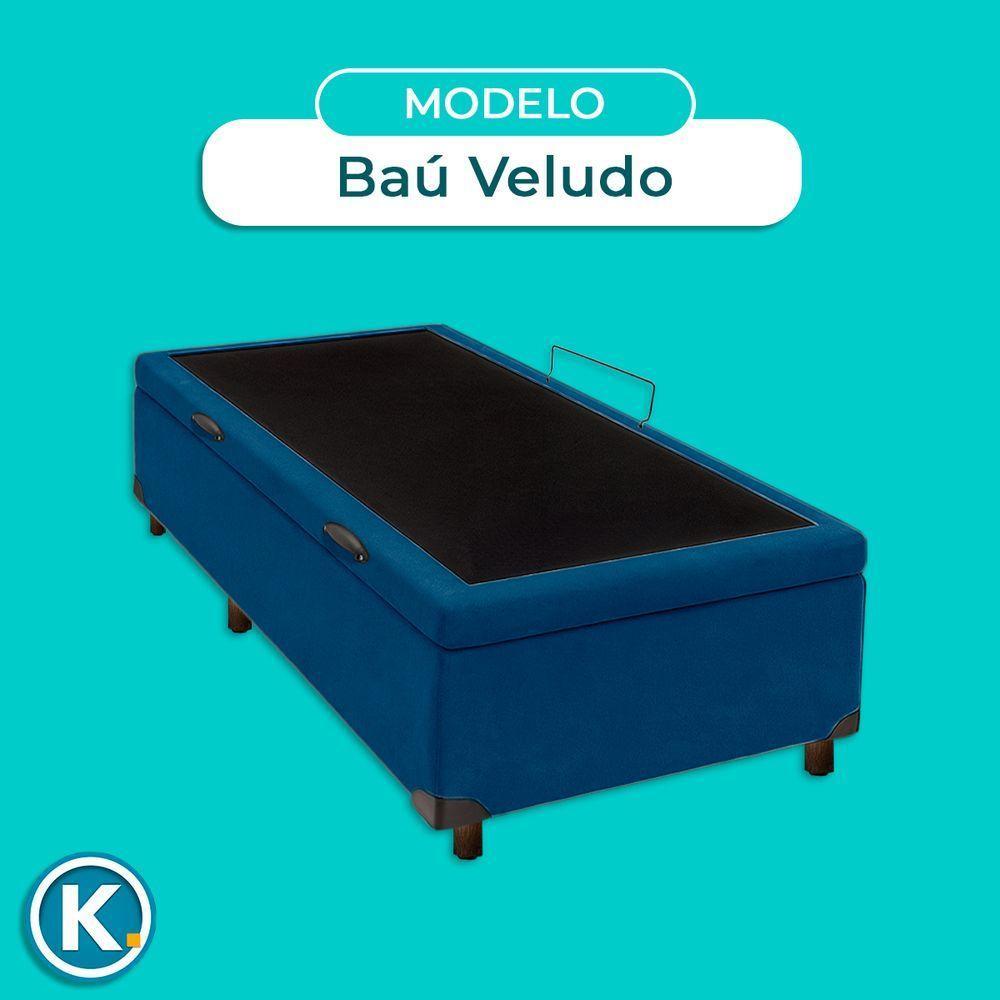 Cama Box Baú Solteiro Azul Nature 88x188 - 5