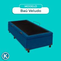 Cama Box Baú Solteiro Azul Nature 88x188 - 5