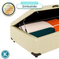 Cama Box Bau Solteiro Blindado Nature Begetiza 88x188 - 3