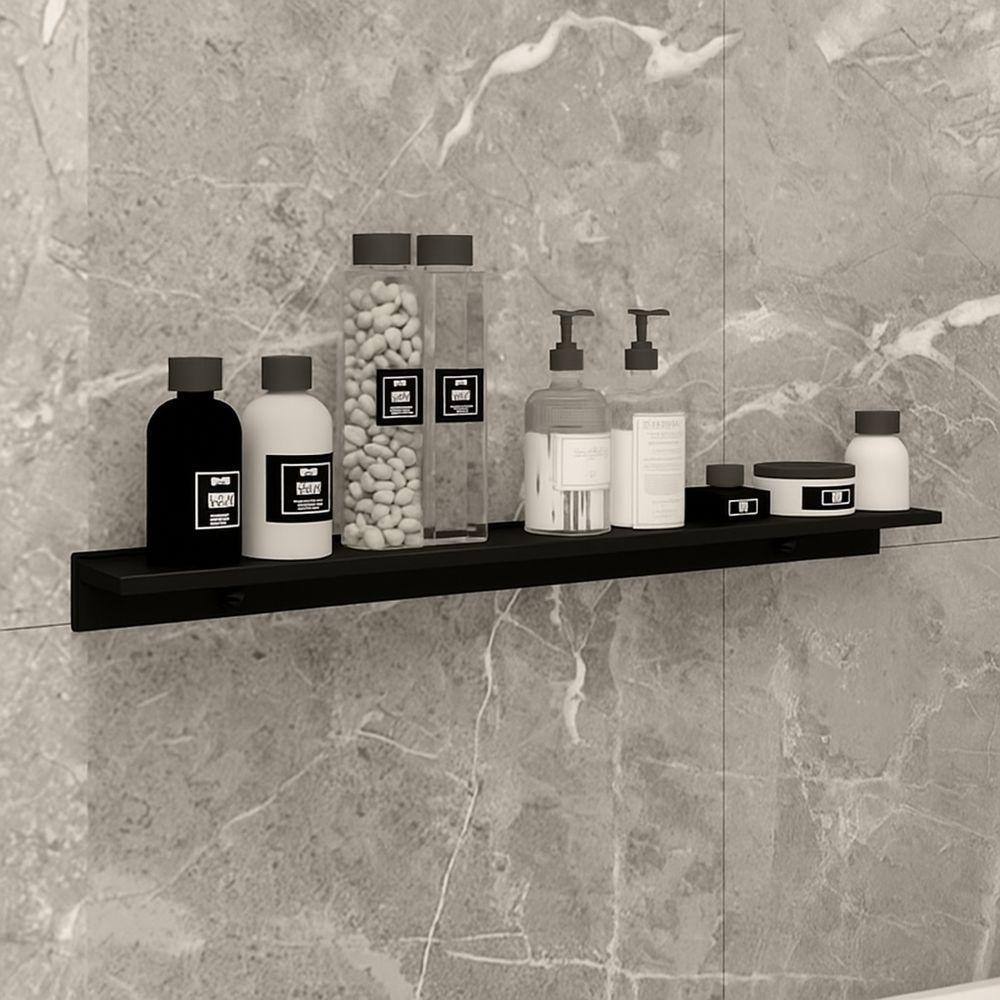 Prateleira Porta Shampoo Slim 60cm Preto Fosco - 2