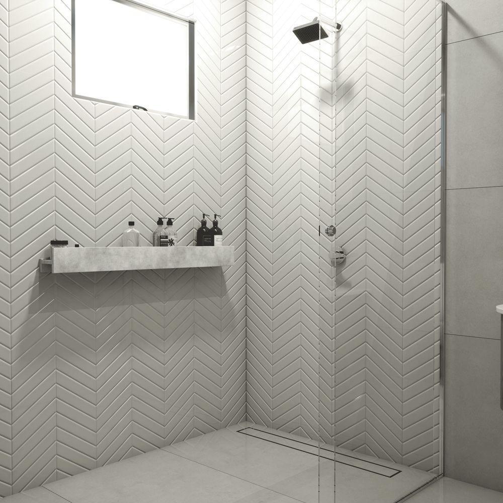 Porta Shampoo Linear 100cm Concreto - 5