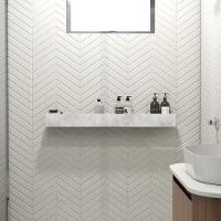 Porta Shampoo Linear 100cm Concreto - 2