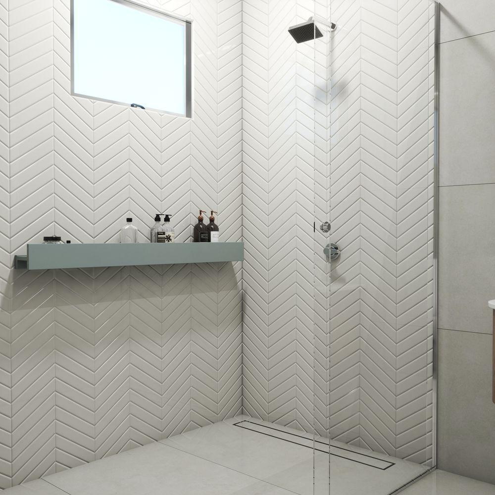 Porta Shampoo Linear 120cm Chumbo Fosco - 5