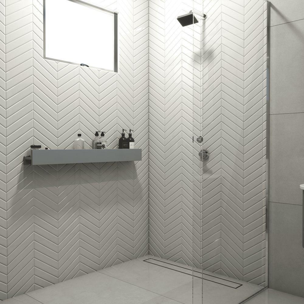 Porta Shampoo Linear 100cm Chumbo Fosco - 5