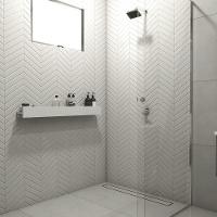 Porta Shampoo Linear 100cm Branco Standard - 5