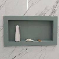 Nicho Para Banheiro Pedra 37x67cm Chumbo Fosco - 2