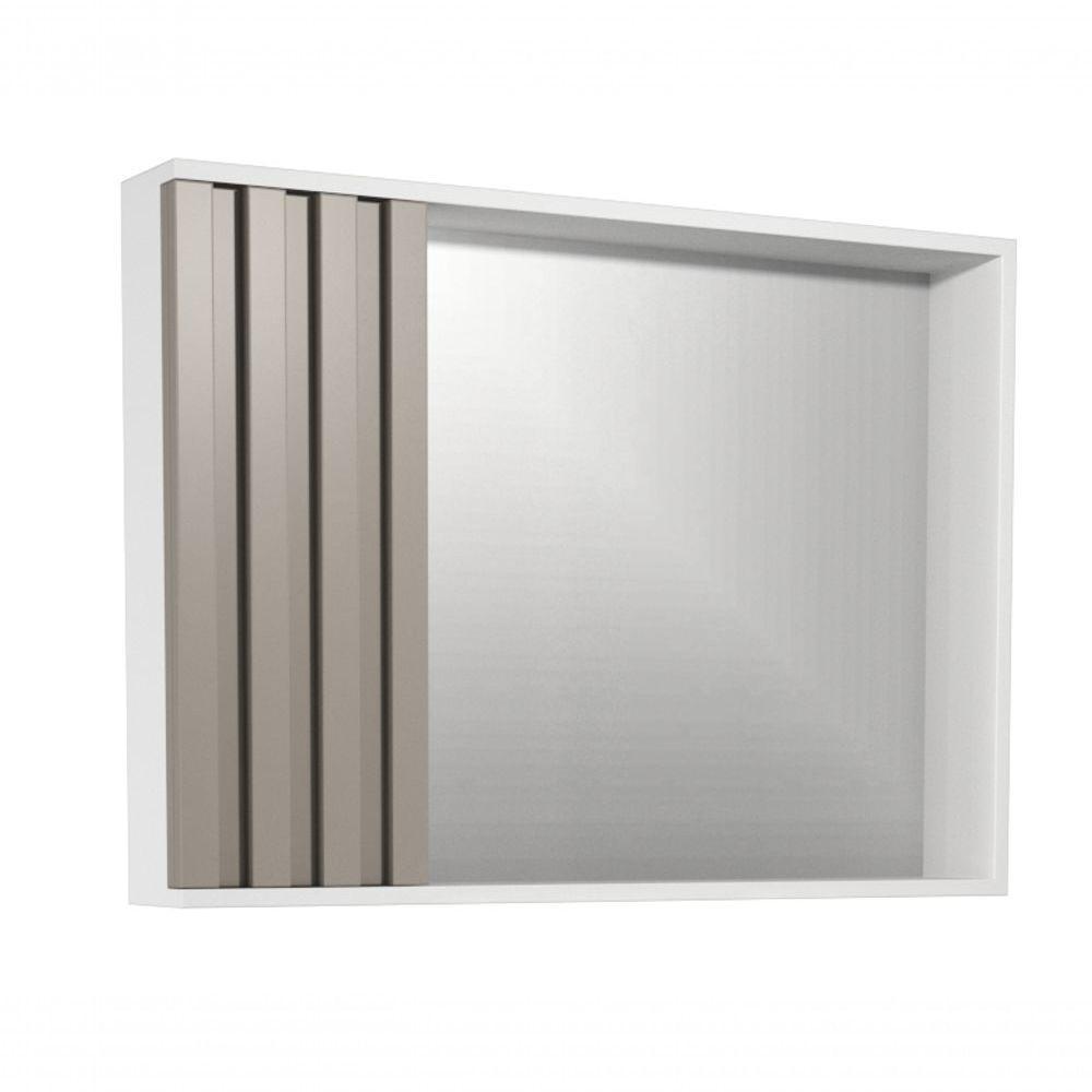 Espelheira Ripado 80 Cm Branco/santiago - 1