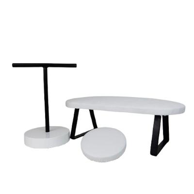 Kit De Apoio Para Mãos E Cotovelo + Expositor Para Manicure Preto