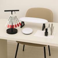 Kit De Apoio Para Mãos E Cotovelo + Expositor Para Manicure Preto - 2