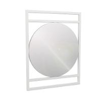 Espelheira De Banheiro Iron Cicle 70x55 Cm Branco - 1