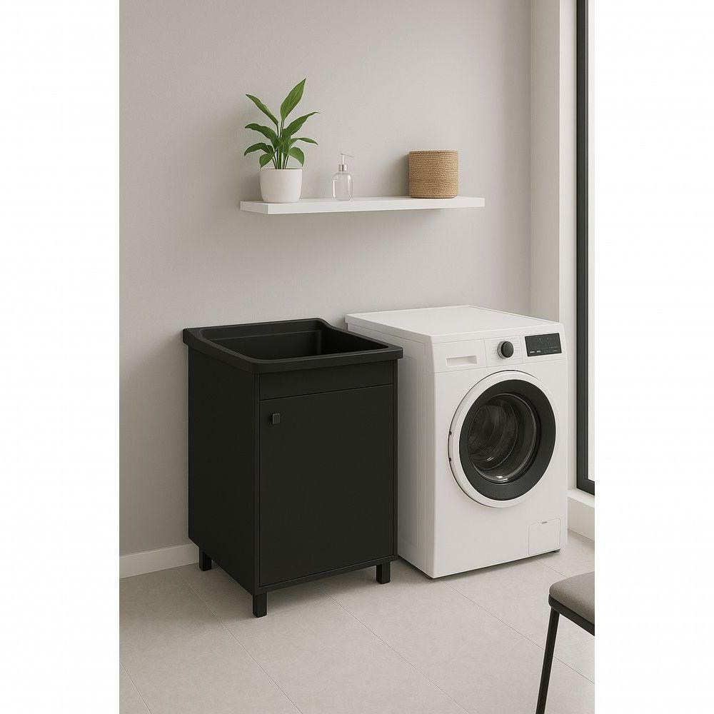 Gabinete De Mdf Com Tanque Astra 40 Litros Preto Fosco - 2