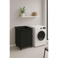 Gabinete De Mdf Com Tanque Astra 40 Litros Preto Fosco - 2