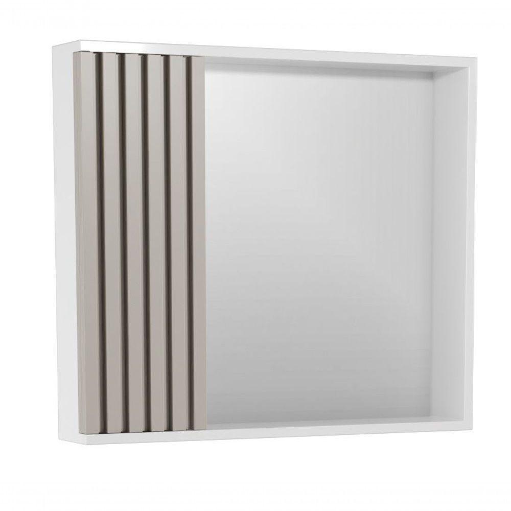 Espelheira Ripado 60 Cm Branco/santiago - 1