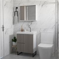 Espelheira Ripado 60 Cm Branco/santiago - 2