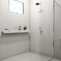 Porta Shampoo Linear 120cm Concreto - 3