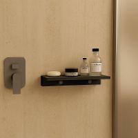 Prateleira Porta Shampoo Slim 40cm Chumbo Fosco - 2