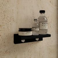 Prateleira Porta Shampoo Slim 20cm Preto Fosco - 2