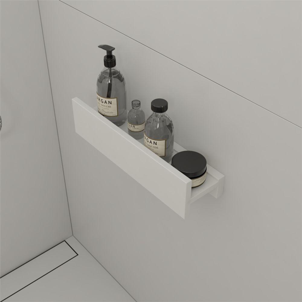 Porta Shampoo Linear 40cm Branco Standard - 3