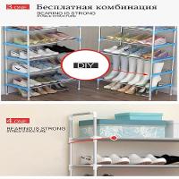 Estante Organizador Inox 5 Prateleiras Sapateira 15 Pares Lavanderia Rack Multiuso Bandeja Banheiro Compacta