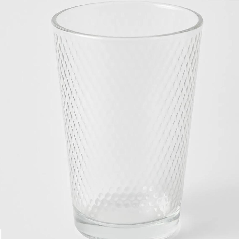 Kit Jogo 6 Copo Vidro Bebidas Água Suco Cerveja Drinks 200ml Diamond Bar Restaurante Baixo Multiuso Conjunto Redondo - 7