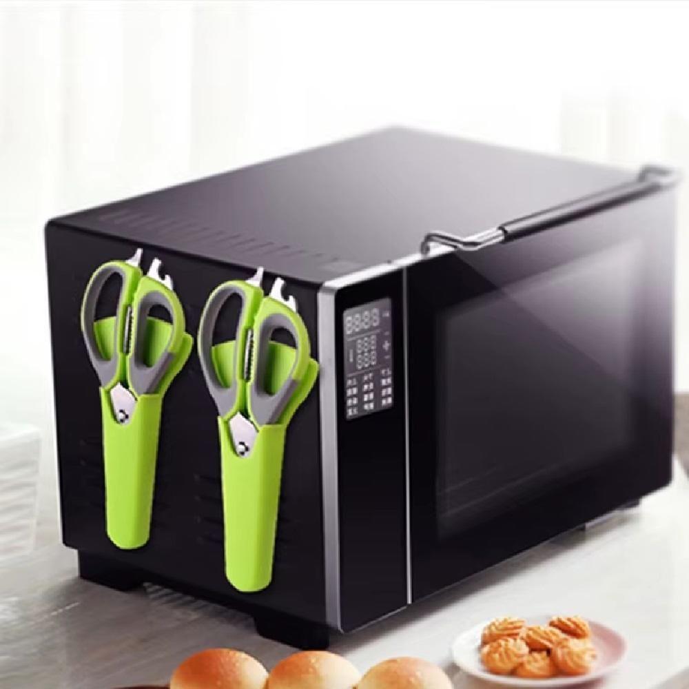 Tesoura Culinária Profissional Multifunções 6 Em 1 Faca Descasca Corta Quebra Nozes Abre Garrafa Em Aço Inox Desmontável - 8