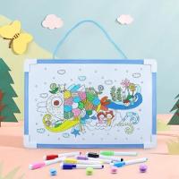 Lousa Quadro Branco Magnético Completa Caneta Apagador 30x20cm Porta Recados Anotações Casa Escritório Escola Organização - 2