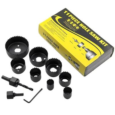 Kit Serra Copo Profissional 11 Peças Jogo Completo Maleta Gesso Madeira Plástico Mandril Multiuso
