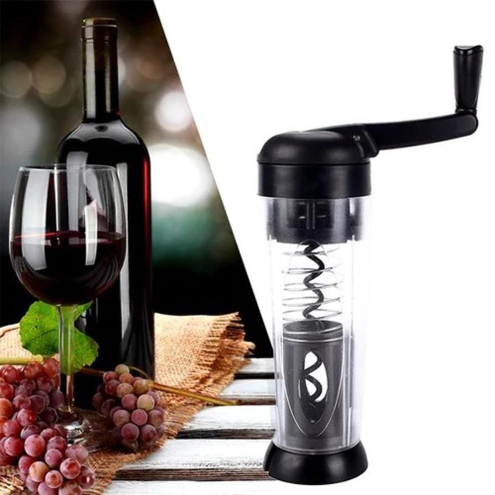 Abridor De Vinho Automático Saca Rolha Abre Garrafa Smart Touch Com Corta Lacre Manual - 2