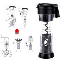 Abridor De Vinho Automático Saca Rolha Abre Garrafa Smart Touch Com Corta Lacre Manual - 3