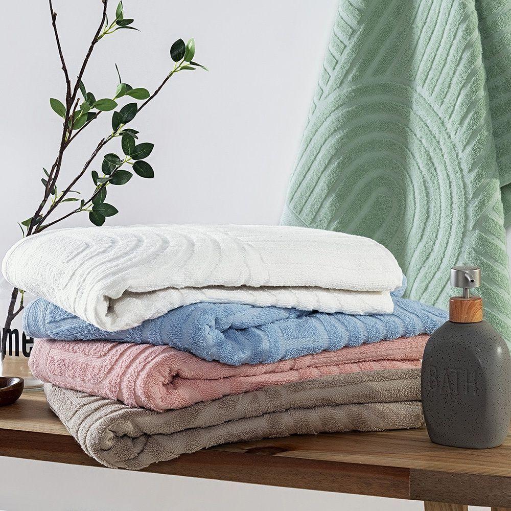 Toalha De Banho Dunna Avulsa 100% Algodão - Off White - 6