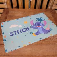 Jogo Refeição Infantil Melamina Stitch Disney 7 Peças Incluso Talheres Inox - Tuut - 5