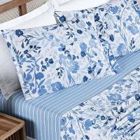 Cobre Leito + Jogo De Cama Afeto 400 Fios Queen 07 Peças 100% Poliéster - Lolli - 7