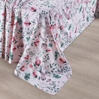 Cobre Leito + Jogo De Cama Avere 200 Fios Casal Padrão 07 Peças 100% Poliéster - Bothanica - 8