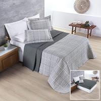 Cobre Leito + Jogo De Cama Avere 200 Fios Casal Padrão 06 Peças 100% Poliéster - Dallas - 1