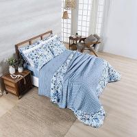 Cobre Leito + Jogo De Cama Afeto 400 Fios Casal Padrão 07 Peças 100% Poliéster - Lolli - 1