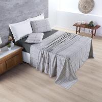 Cobre Leito + Jogo De Cama Avere 200 Fios King 07 Peças 100% Poliéster - Dallas - 6