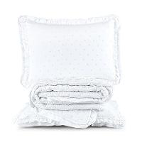 Colcha Alice 200 Fios Casal Padrão 03 Peças 100% Poliéster - Branco - 1