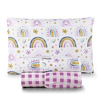 Jogo De Cama Tutti Kids 200 Fios Solteiro 03 Peças 100% Poliéster - Rainbow - 1