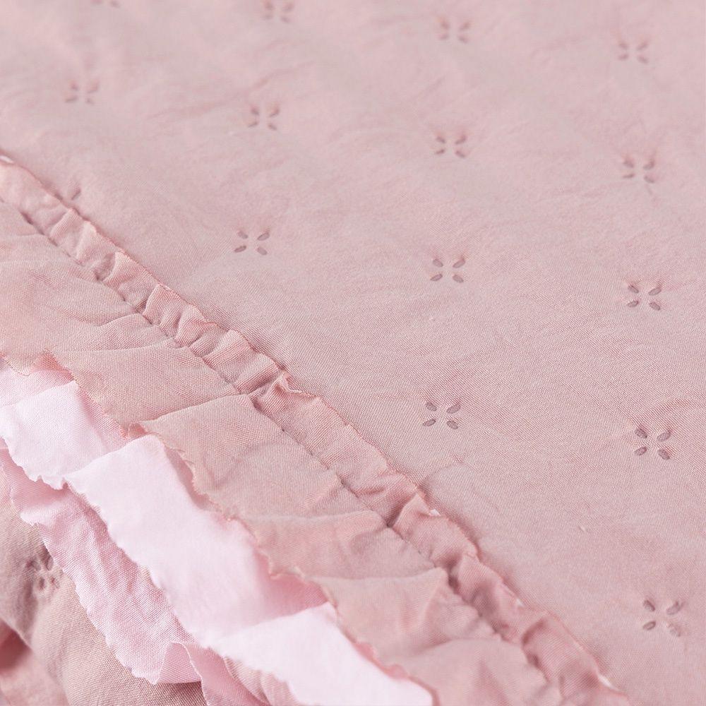 Colcha Alice 200 Fios Queen 03 Peças 100% Poliéster - Rosa - 4