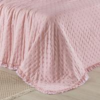 Colcha Alice 200 Fios Queen 03 Peças 100% Poliéster - Rosa - 8