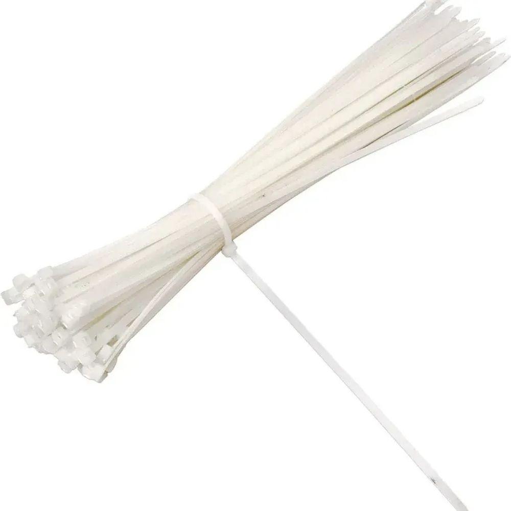 Abraçadeira Nylon 3,6 X 250 Mm Branca 100 Unidades Tradestar - 1